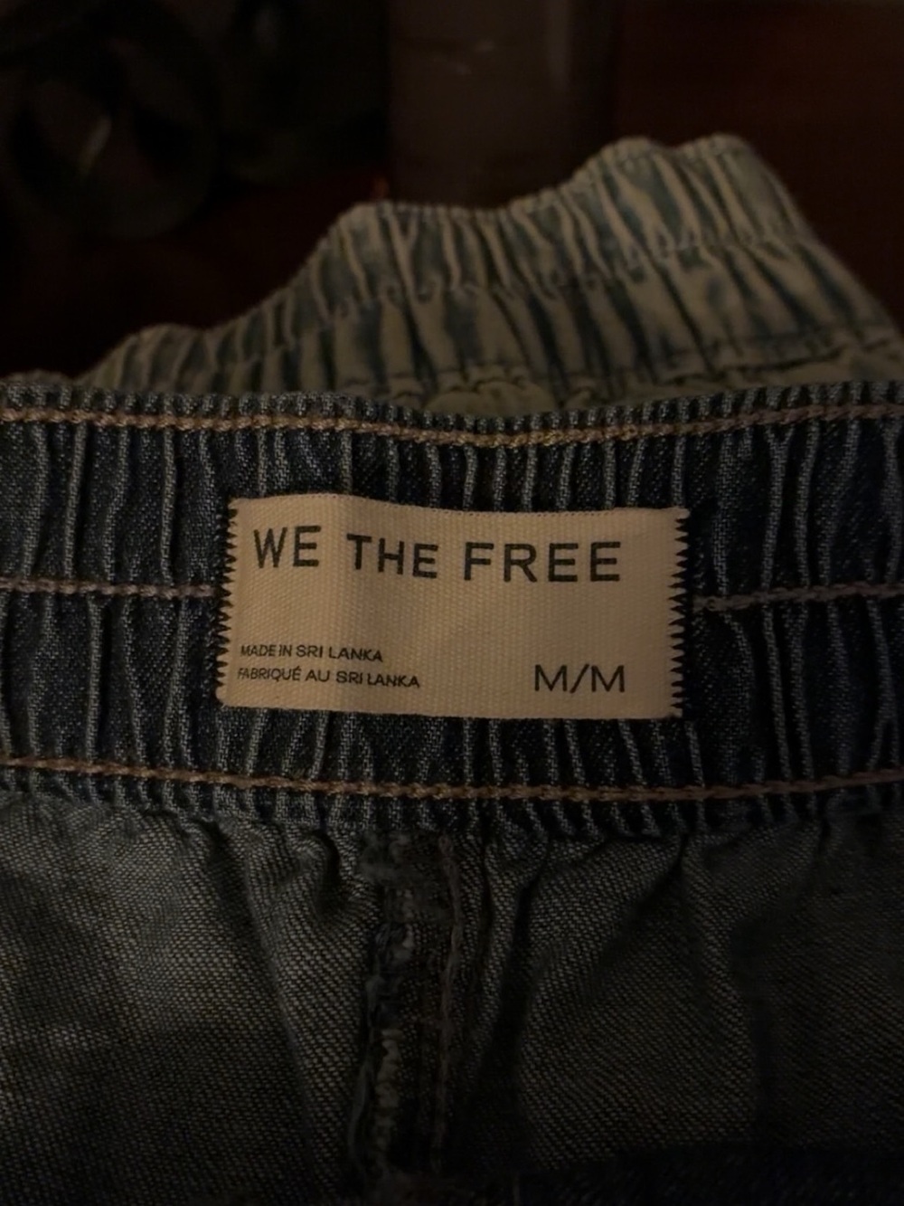 We The Free denim shorts - blue and olive - Picture 5 of 5